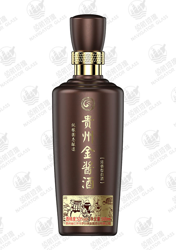 新款噴涂酒瓶-076