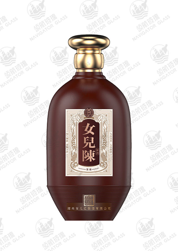 新款噴涂酒瓶-308